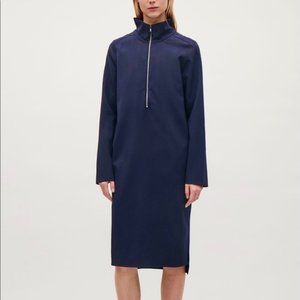 COS Navy Zip Dress